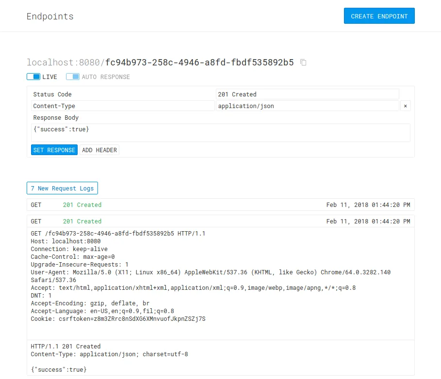 Endpoints preview