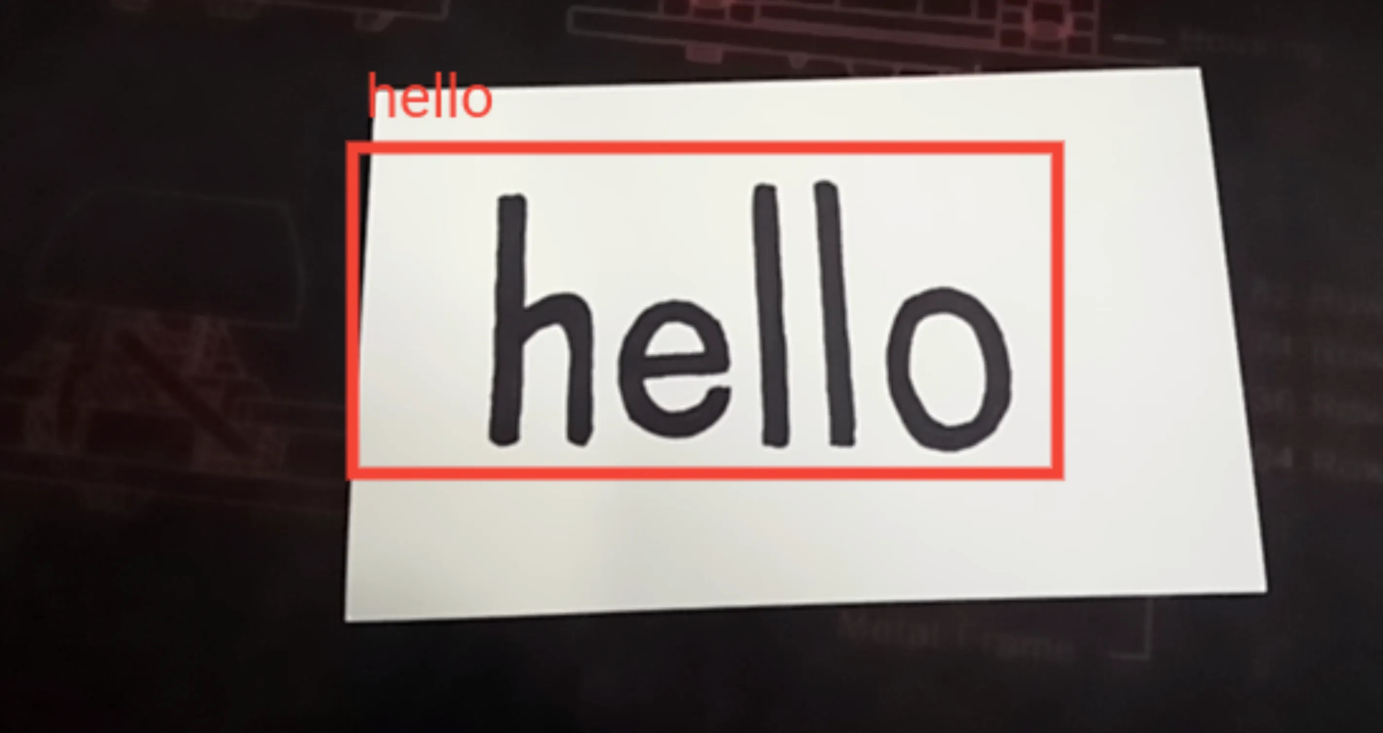 Text detector demo